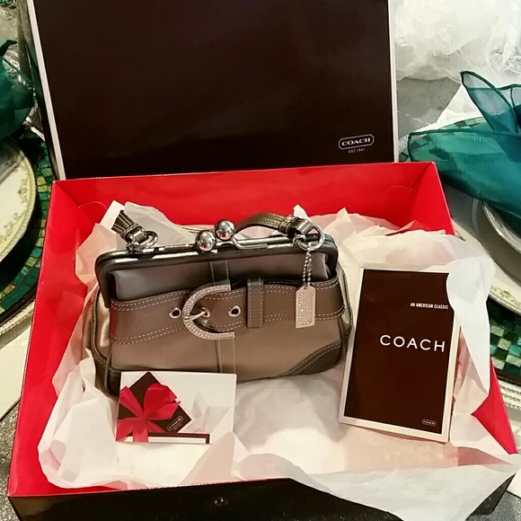 PRICE FIRM COACH  FRAMED PAVE RHINESTONE  BAG - Picture 2 of 8